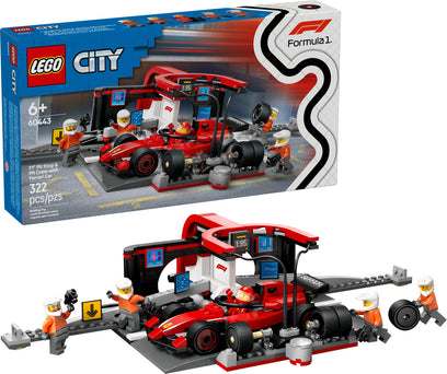 LEGO City Formula 1: F1® Pit Stop & Pit Crew with Ferrari Car