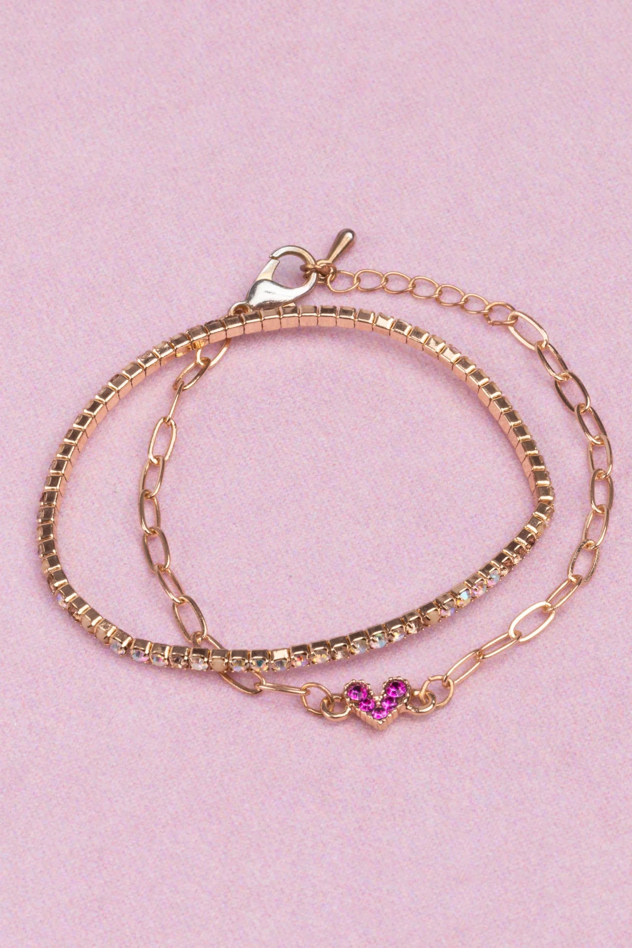 Boutique Chic Linked w/Love Bracelet 2 pc