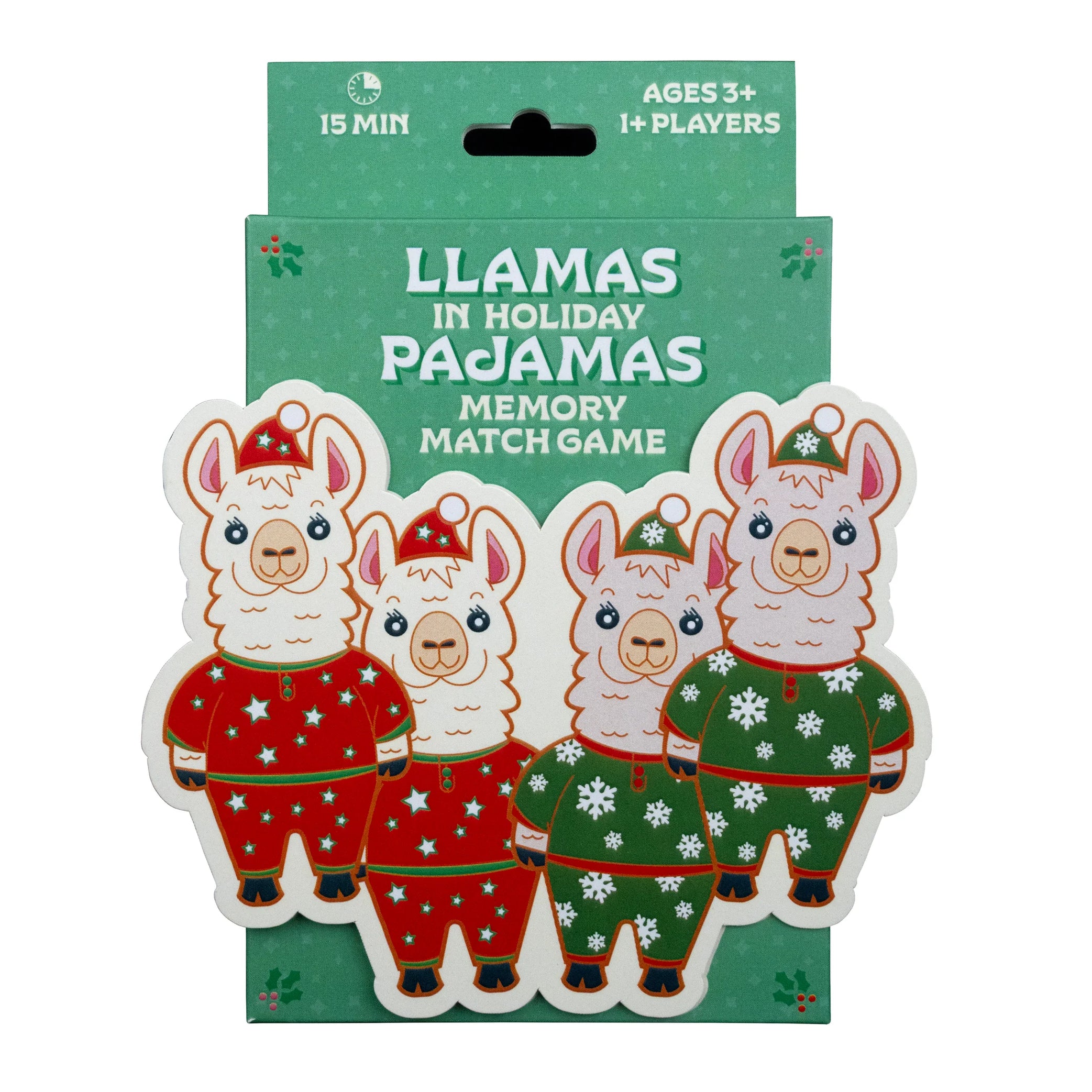 Llamas in Holiday Pajamas