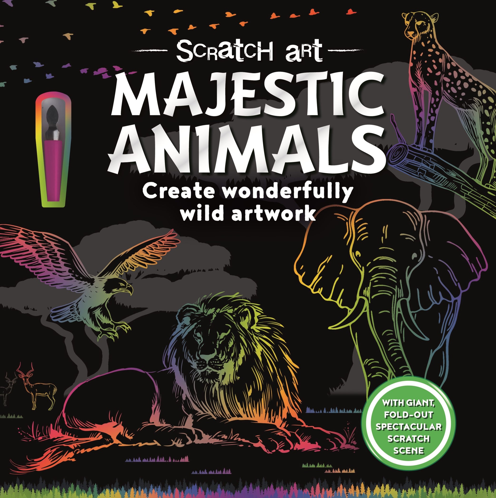 Scratch Art - Majestic Animals