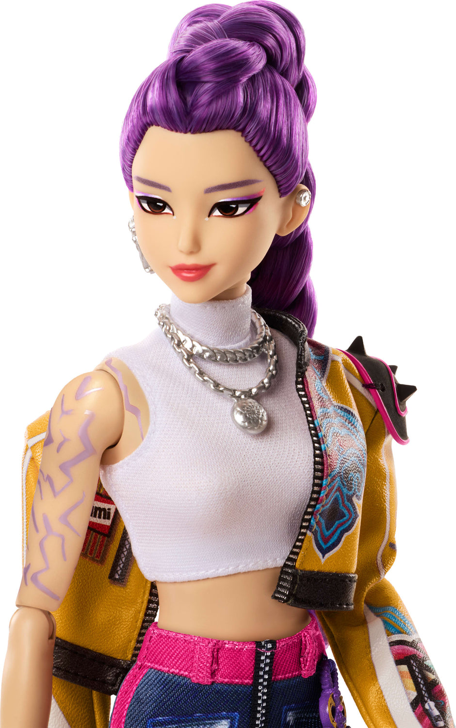 Mattel KPop Demon Hunters HUNTR/X Rumi Fashion Doll in Removable Look with Themed Movie Accessories