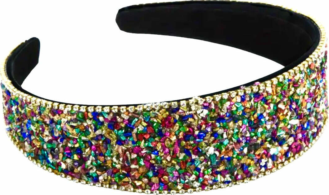 Multi Crystal Couture Headband