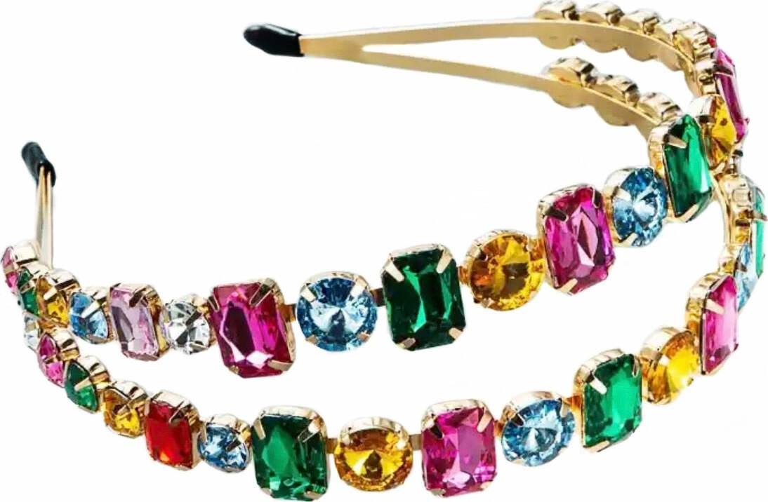 Royal Double Gem Rhinestone Headband