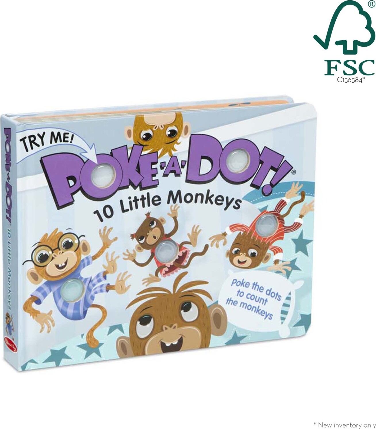 Poke-A-Dot: 10 Little Monkeys