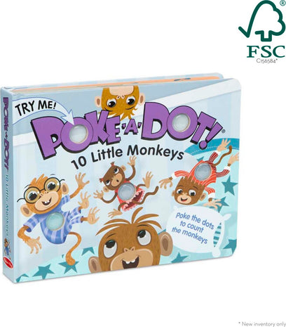 Poke-A-Dot: 10 Little Monkeys