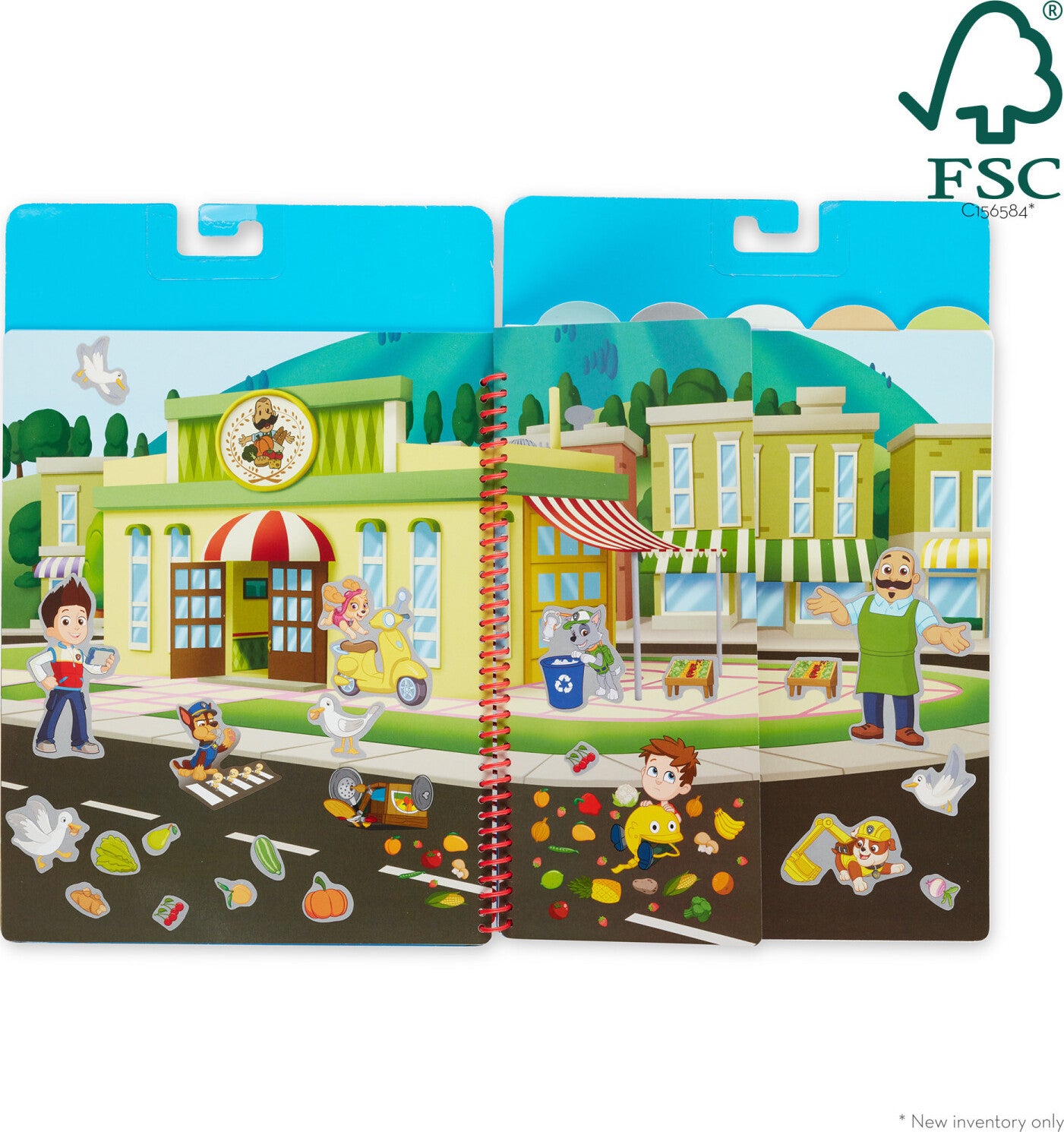 Paw Patrol Restickable Stickers Flip-Flap Pad - Adventure Bay