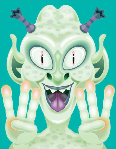 Make-a-Face Crazy Characters Stickers Pad