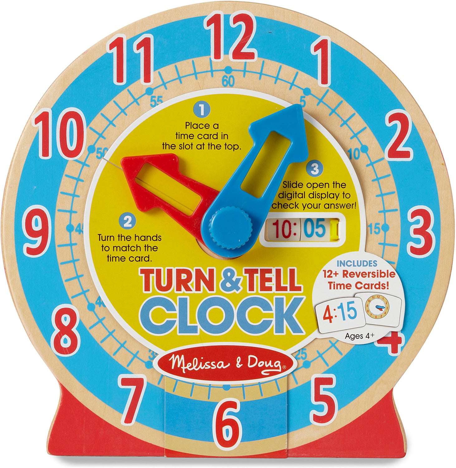 Turn & Tell Wooden Clock