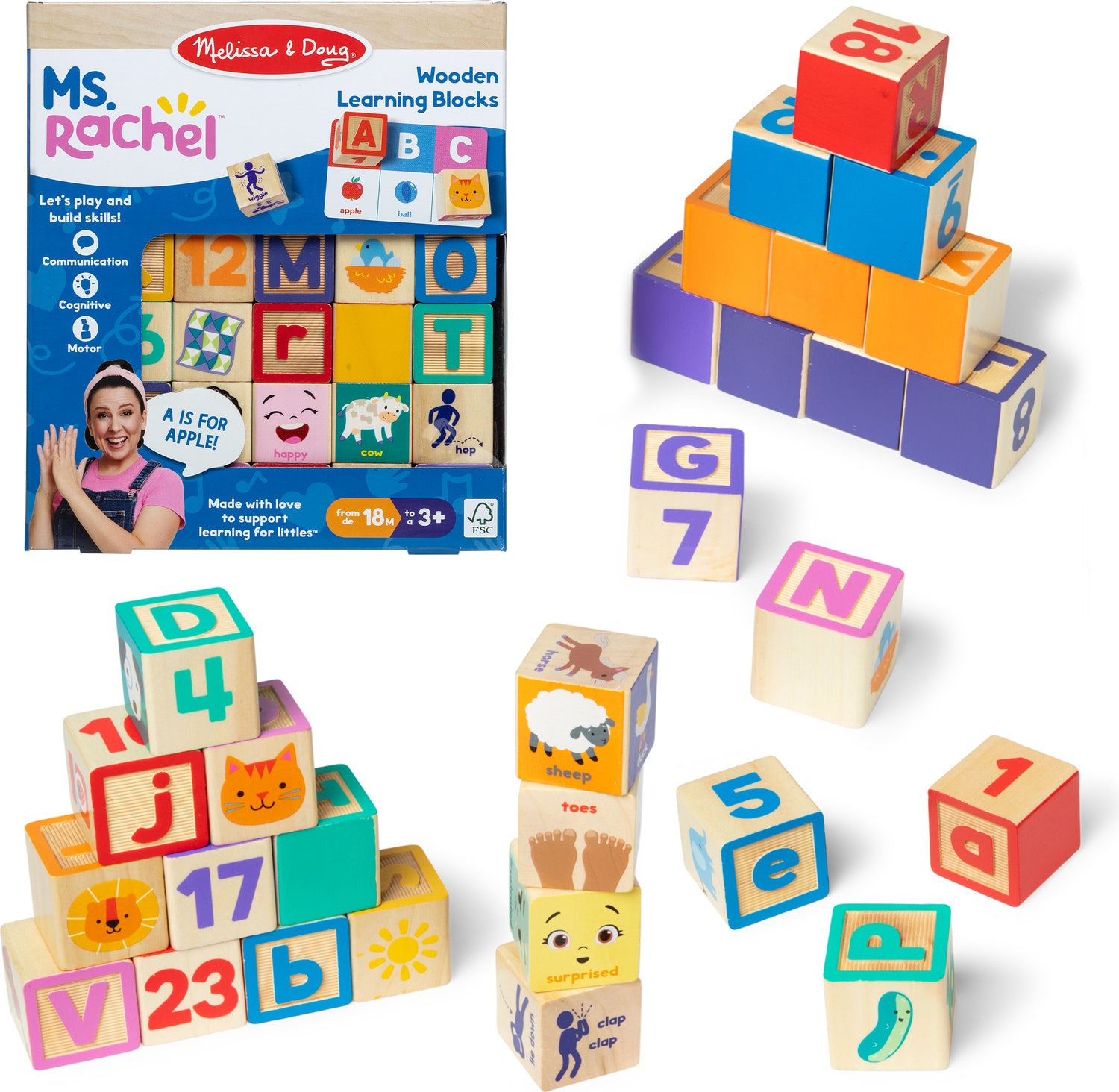 Ms. Rachel Blocks + Activity Cards