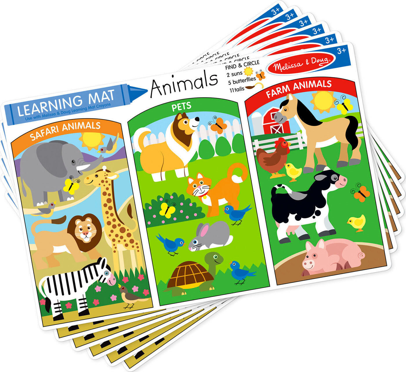 Animals Write-A-Mat (Bundle Of 6)