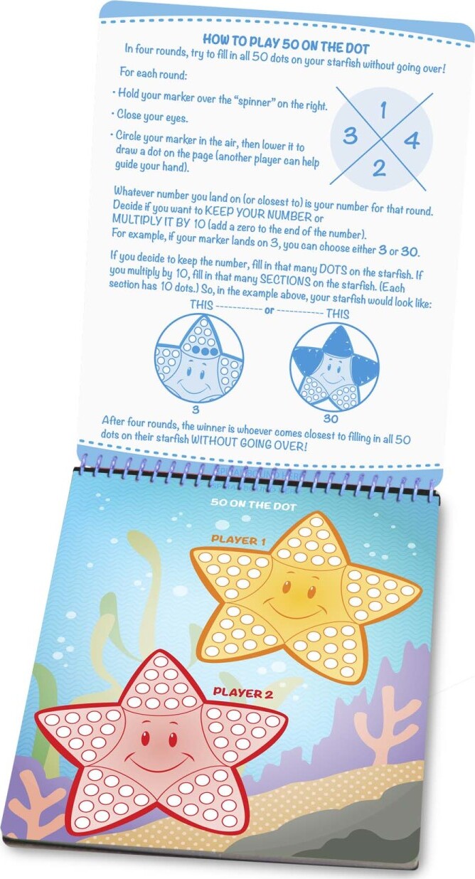 On the Go - Write-On / Wipe-Off Activity Games Pad