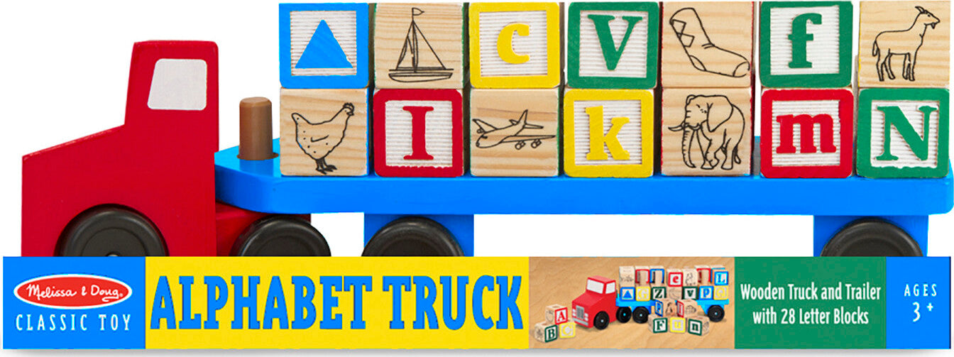 Alphabet Blocks Wooden Truck