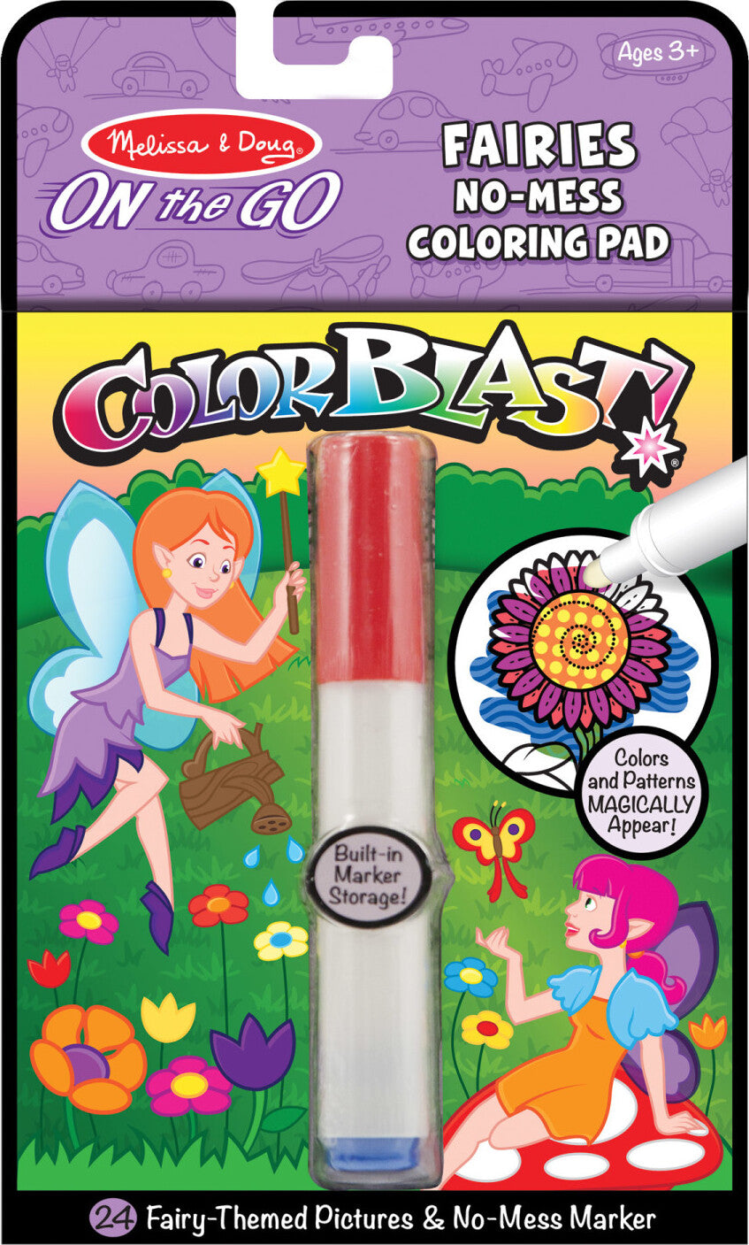 On the Go ColorBlast No-Mess Coloring Pad - Fairies