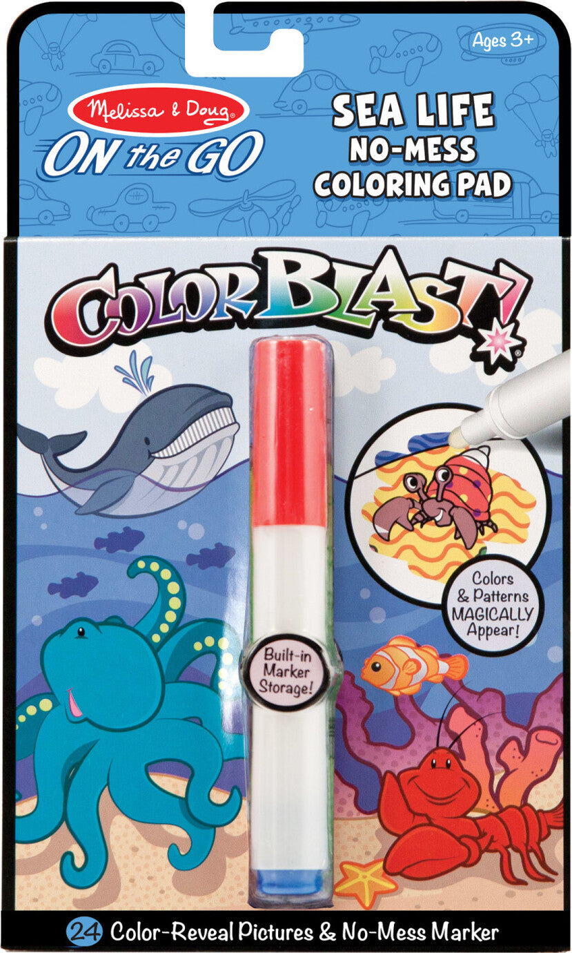 On the Go ColorBlast No-Mess Coloring Pad - Sea Life