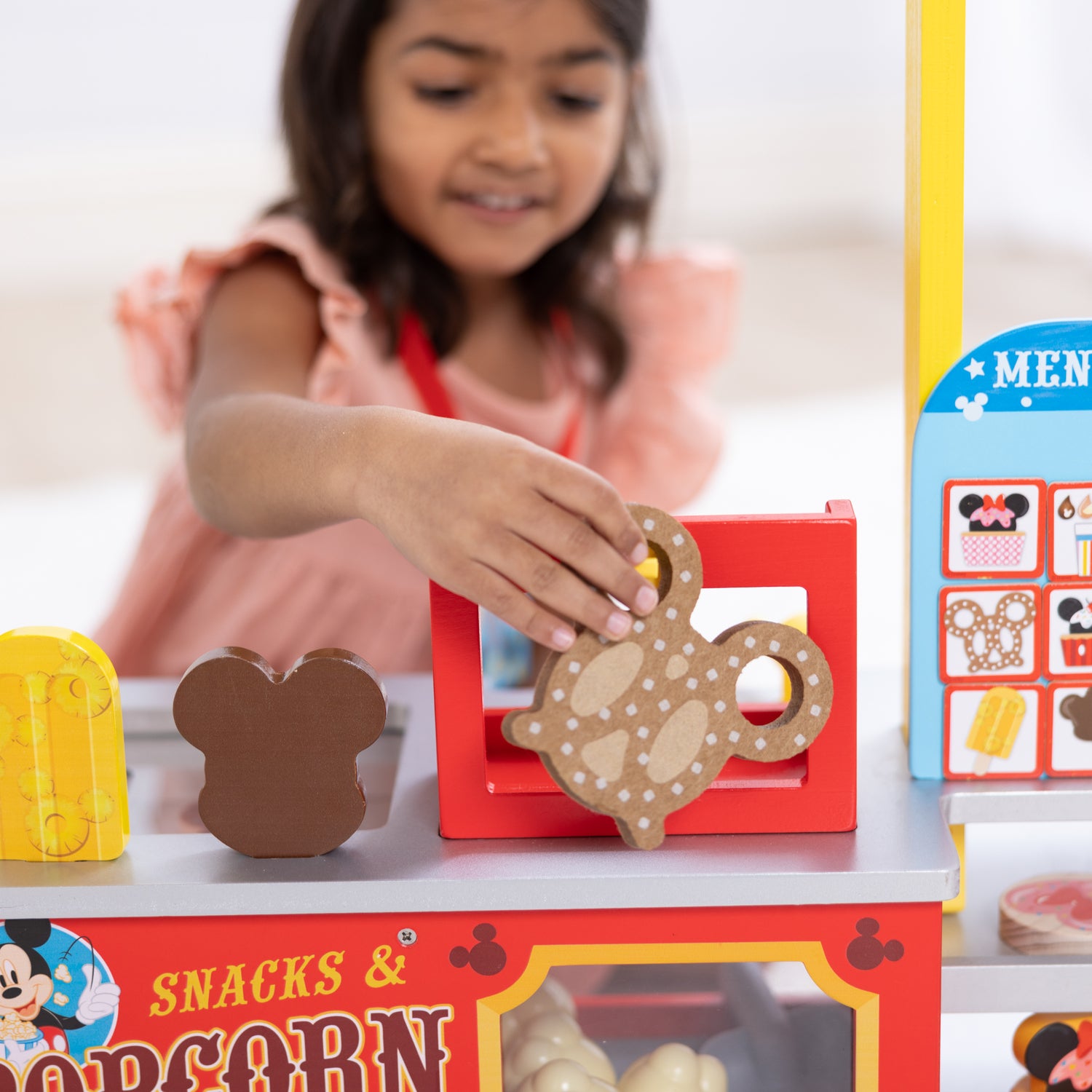 Disney Snacks and Popcorn Wooden Food Counter