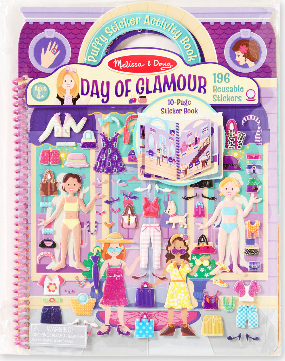 Deluxe Puffy Sticker Album - Day of Glamour