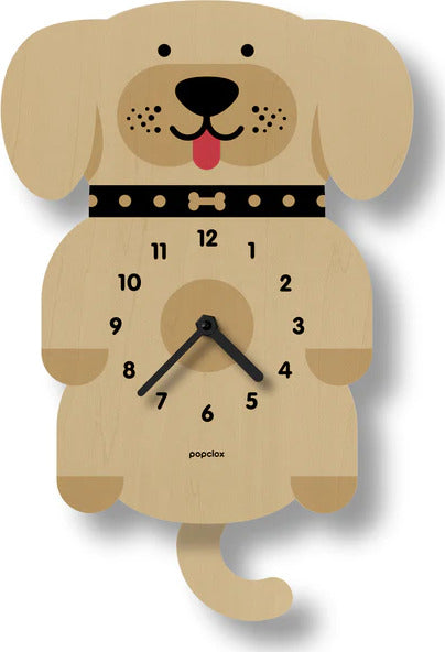 Pendulum Clock (puppy - assorted colors)