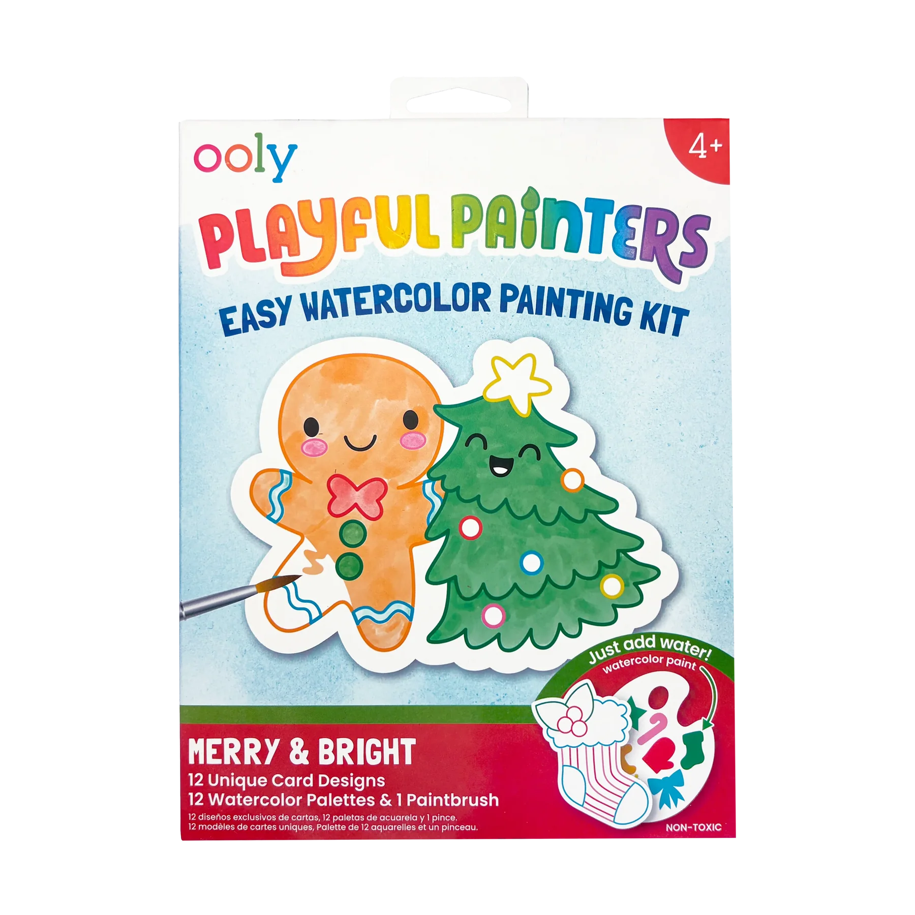 Playful Painters Easy Watercolor Kit - Merry & Bright