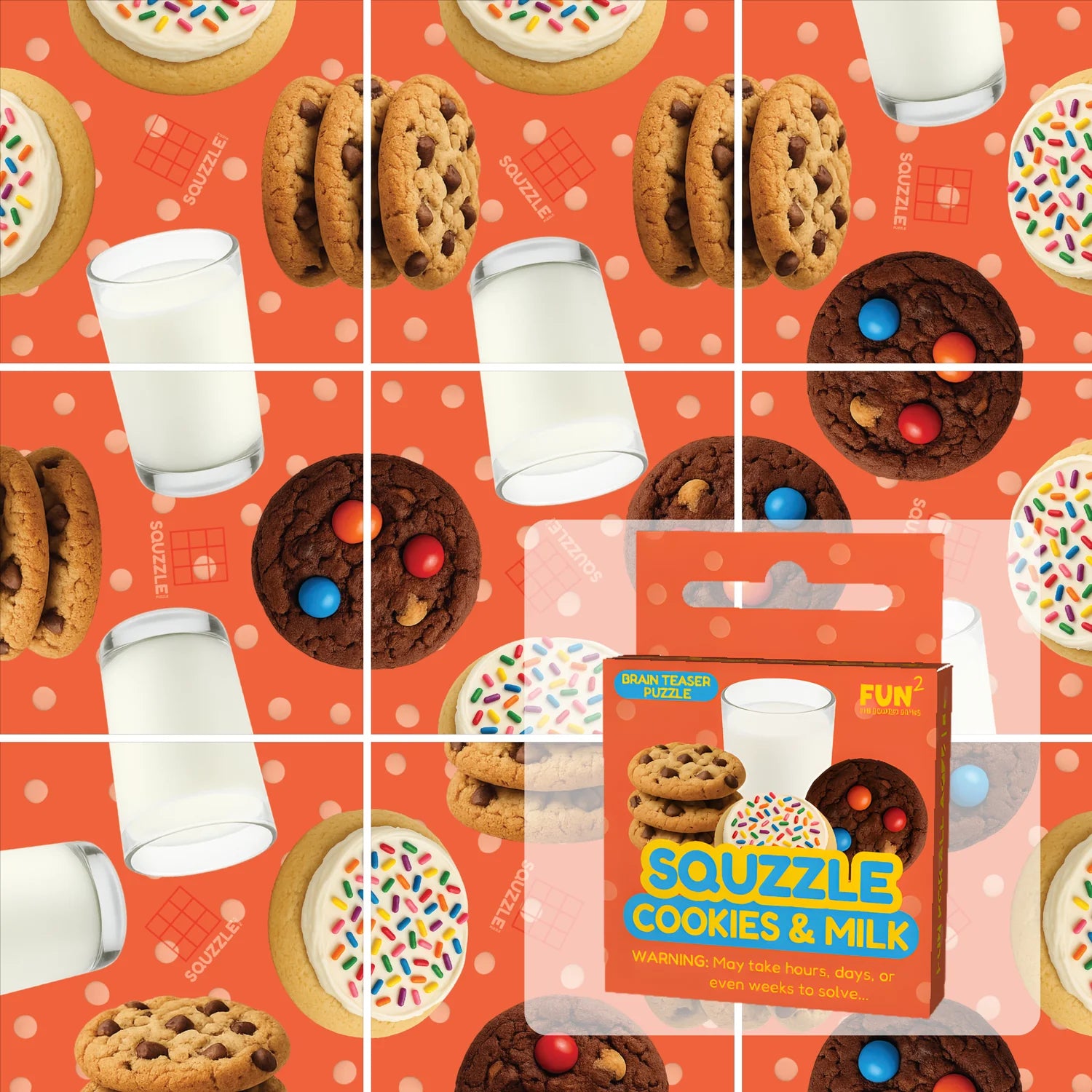 Squzzle Puzzle Cookies & Milk