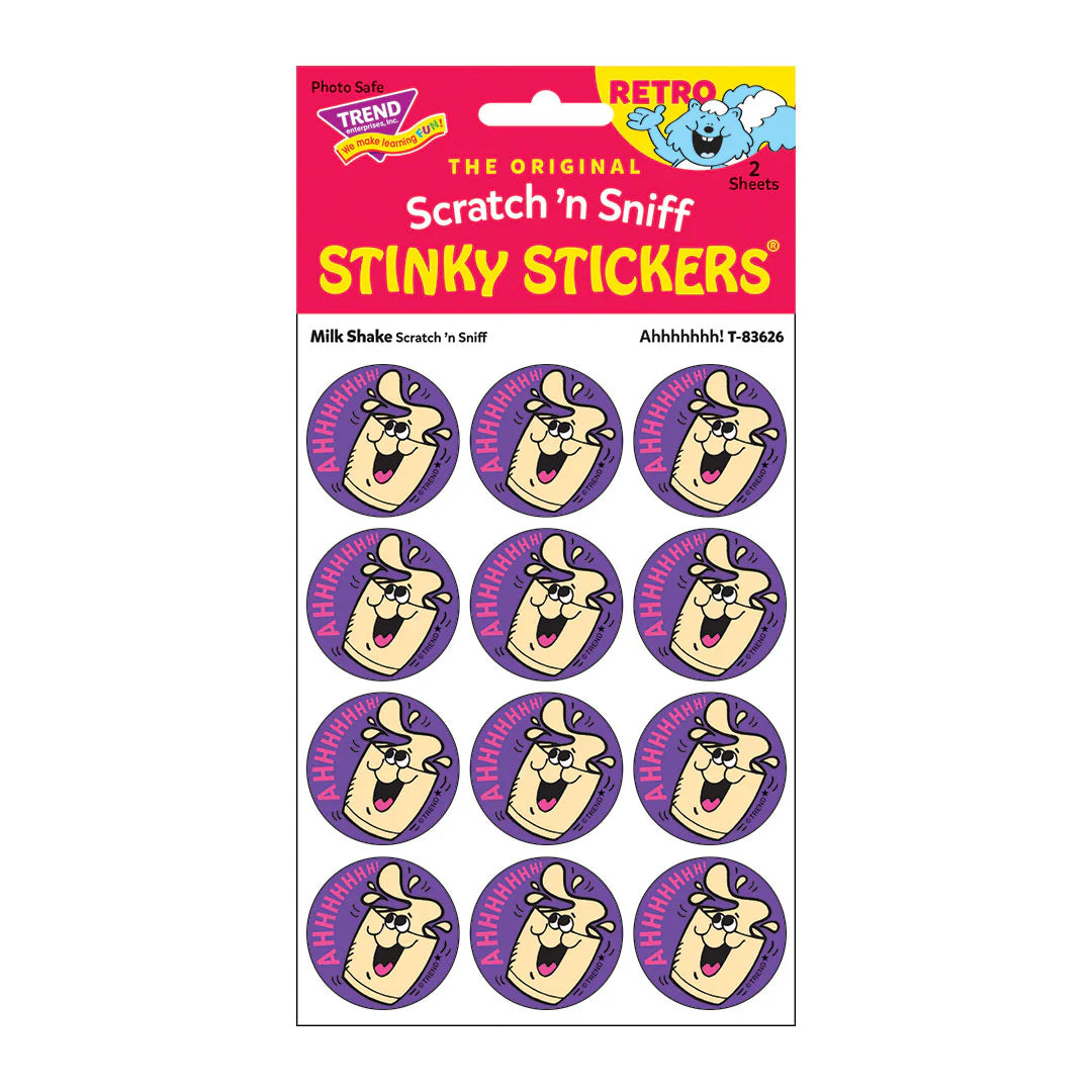 Scratch n Sniff Stickers - Ahhhhhh! Milk Shake Scent