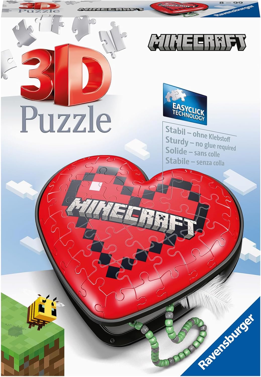 Minecraft Heart 3D Puzzle - 54 pc