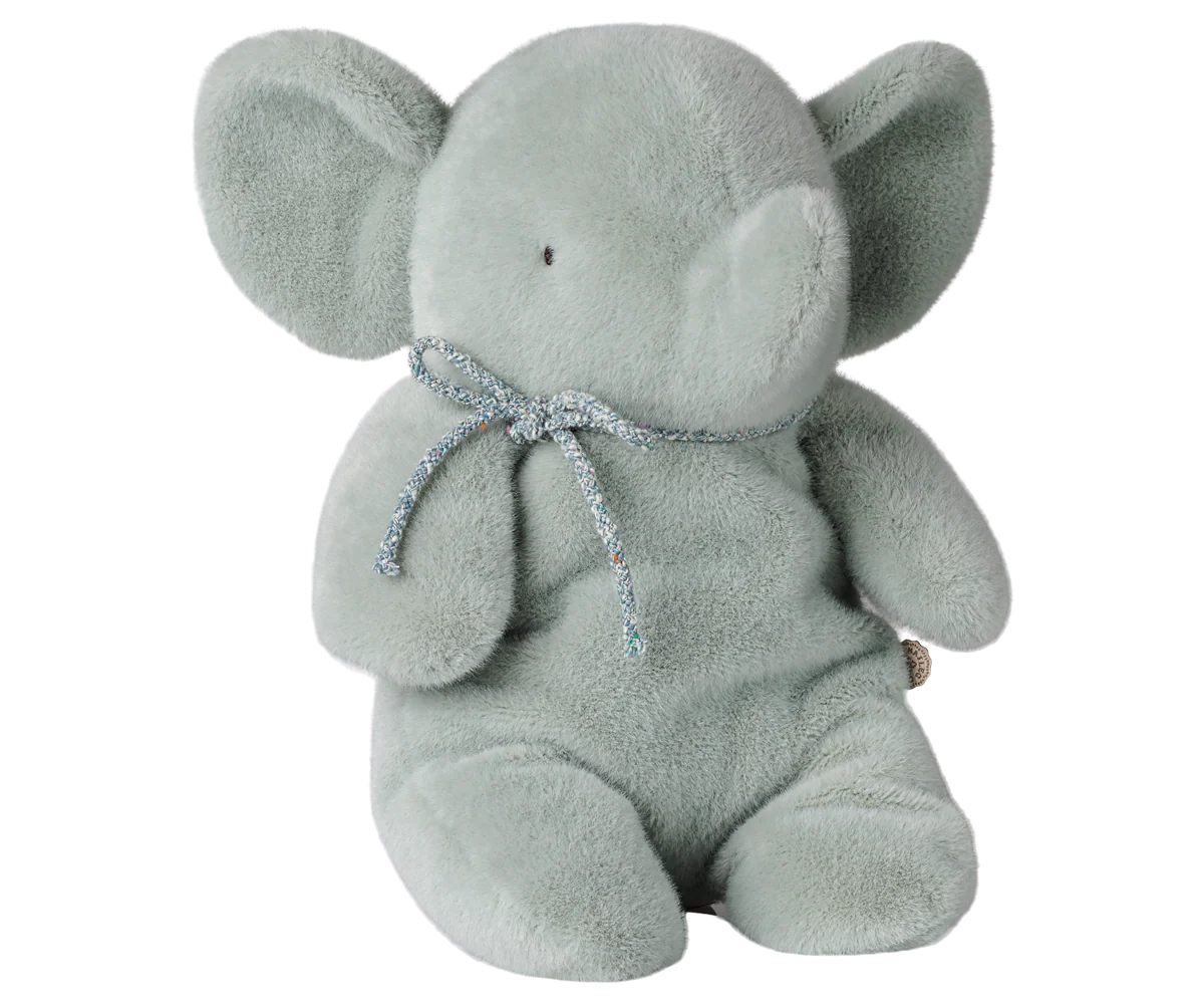 Elephant Plush Medium, Soft Mint