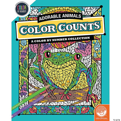 Color by Number: Color Counts: Adorable Animals