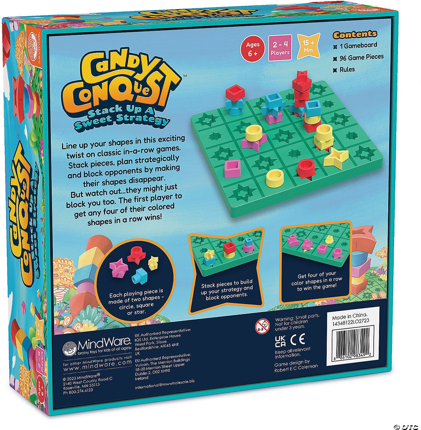 Candy Conquest In-a-Row Classic Board Game