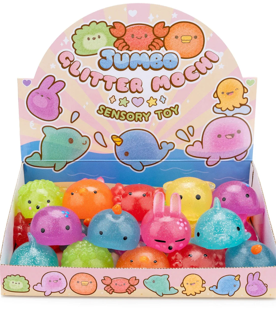 Jumbo Glitter Mochi Sensory Toy