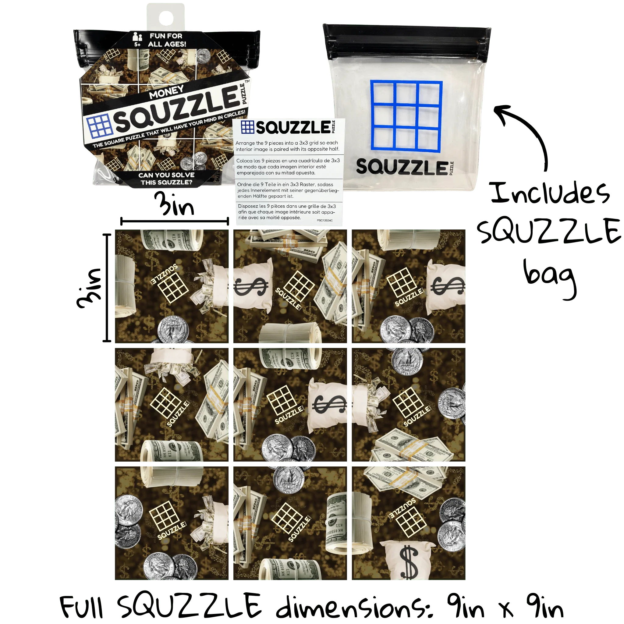 Squzzle Puzzle- Money