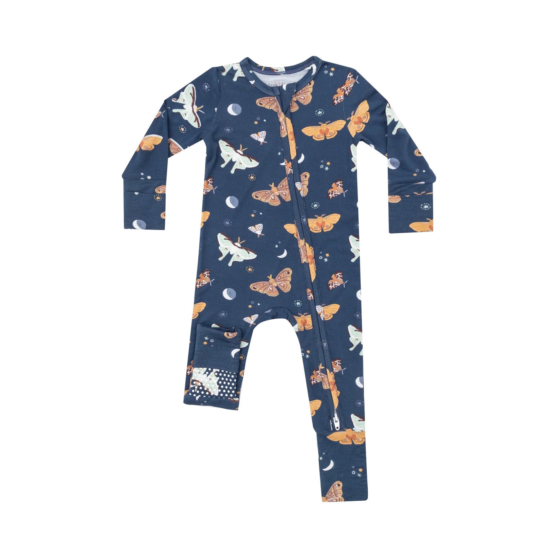 Zipper Romper - Moths, 12-19 month