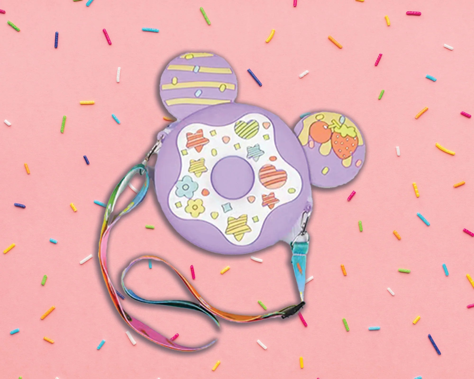 Donut Mouse Ear Crossbody - Purple