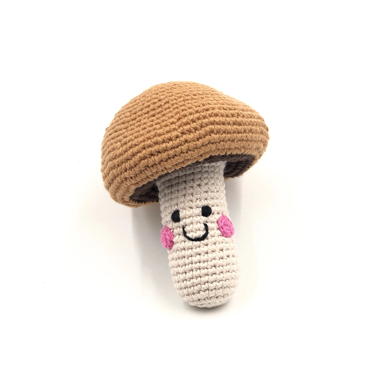 Pretend Play Food Rattle - Brown Mushroom