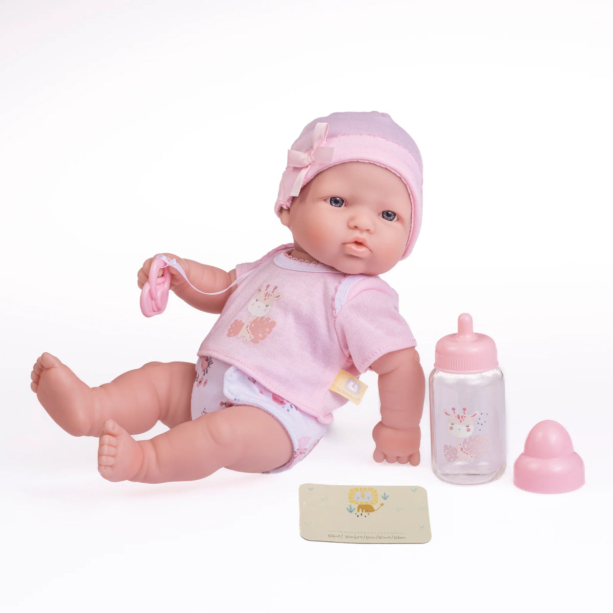 La Newborn 12 inches All Vinyl Nursery Gift Set Doll 