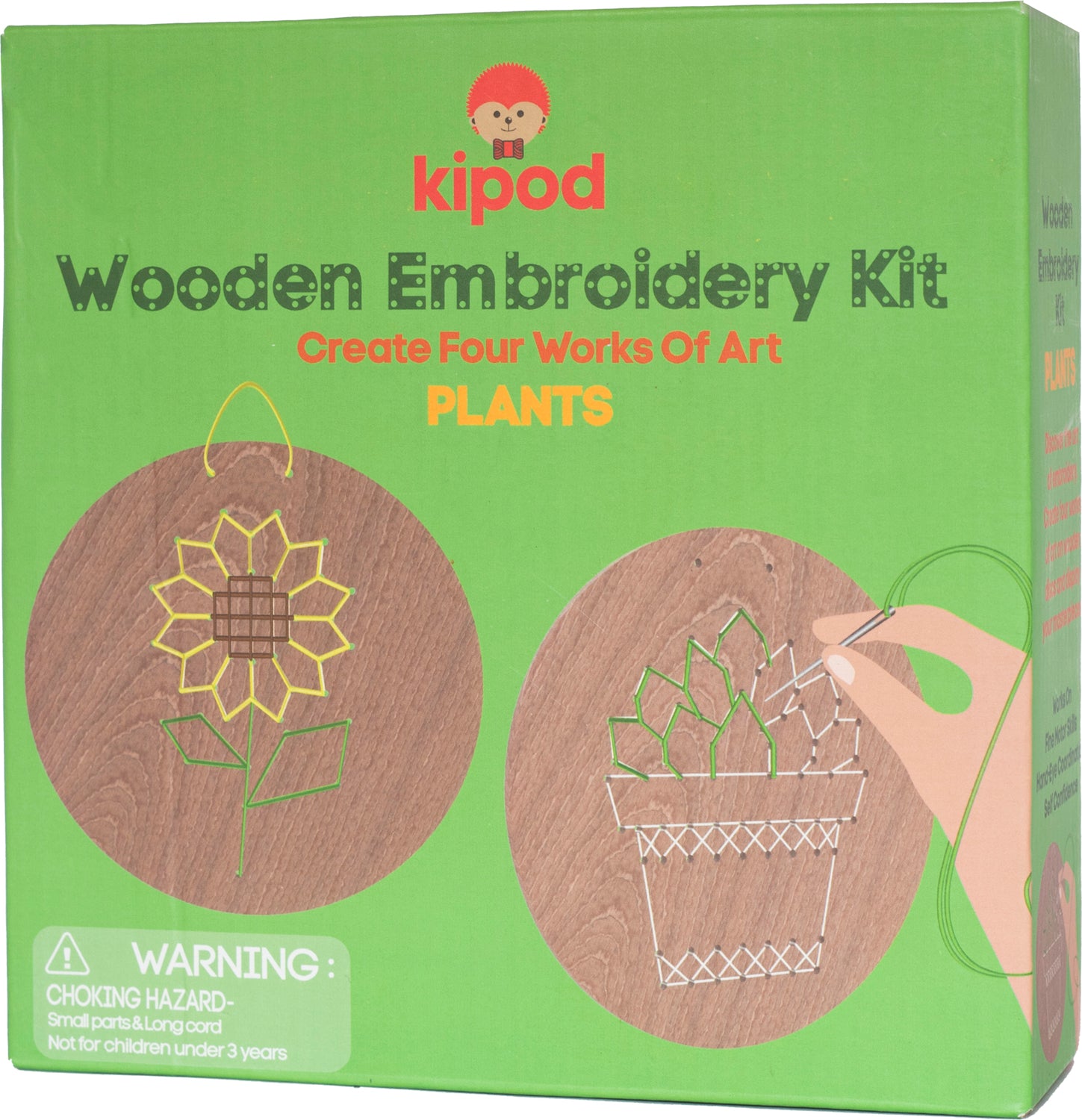 Wooden Embroidery Kit - Plants