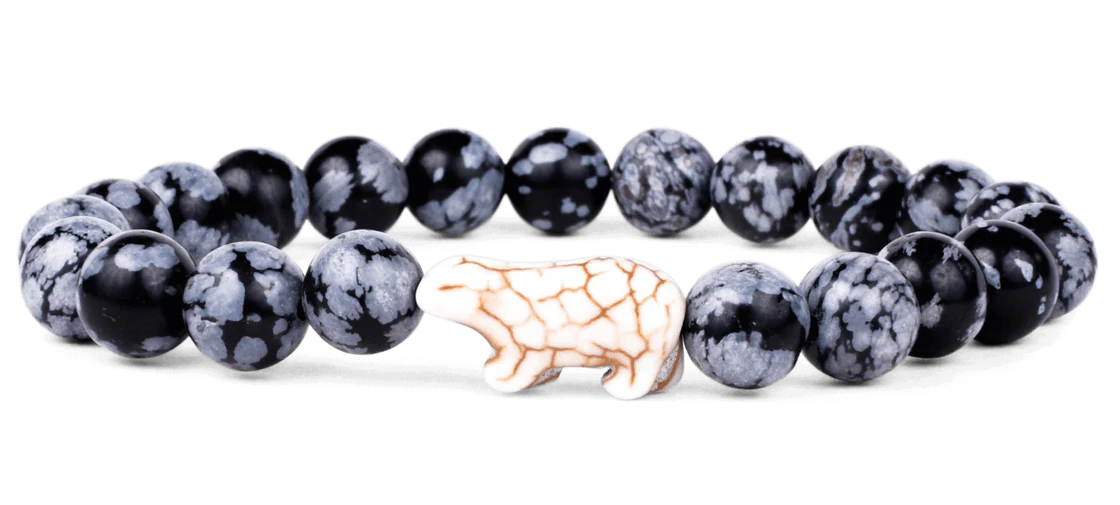 The Venture Bracelet - Polar Bear, Papillae Stone