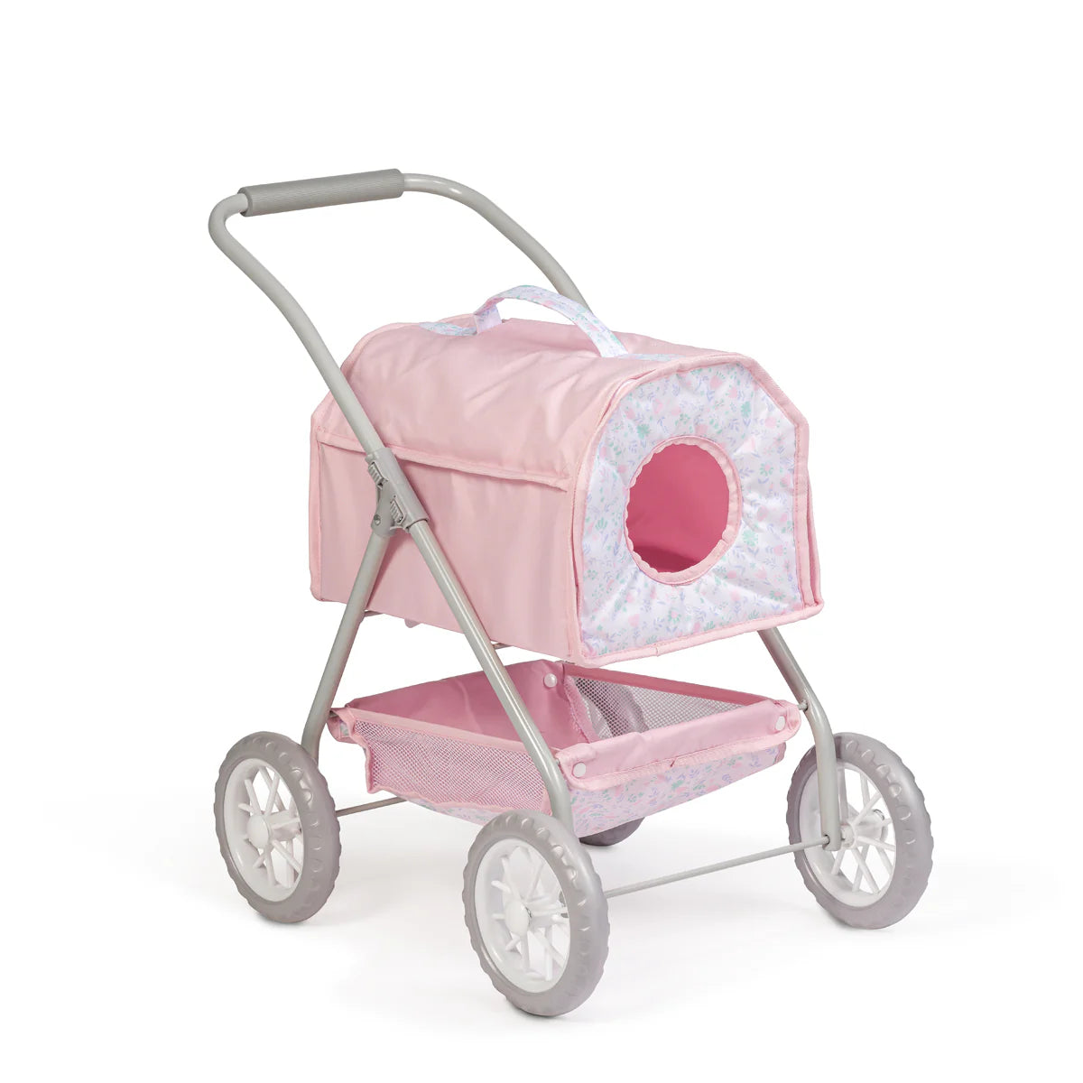 Pet Stroller- Pink Floral