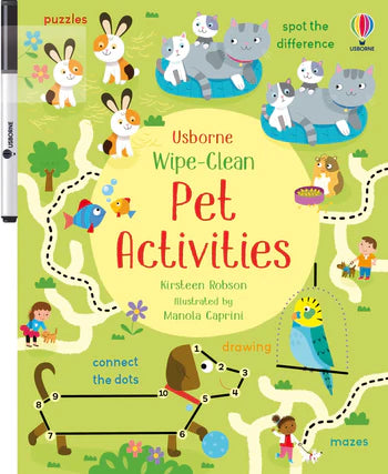 Wipe Clean Pet Activities