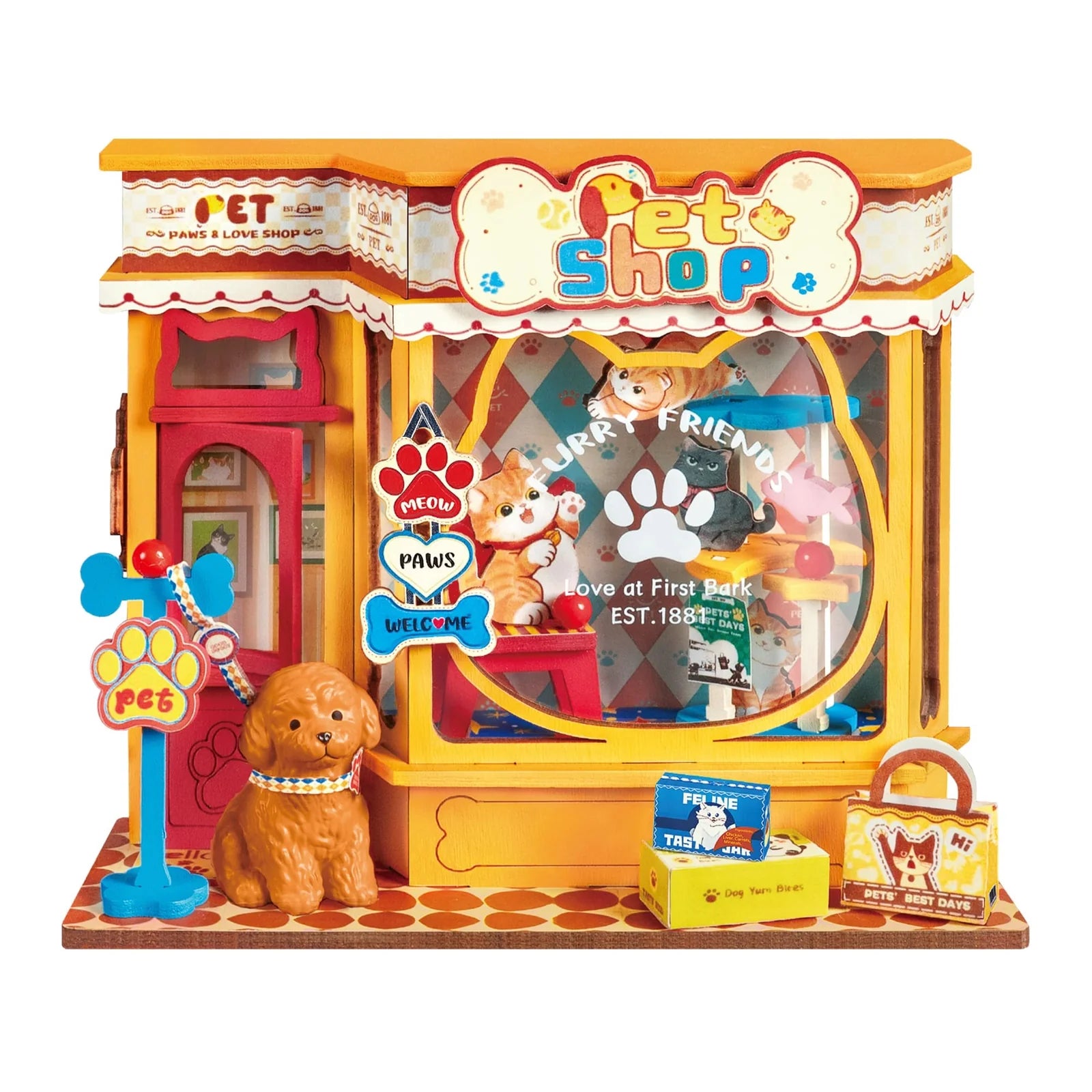DIY Miniature House Kit - Pet Shop