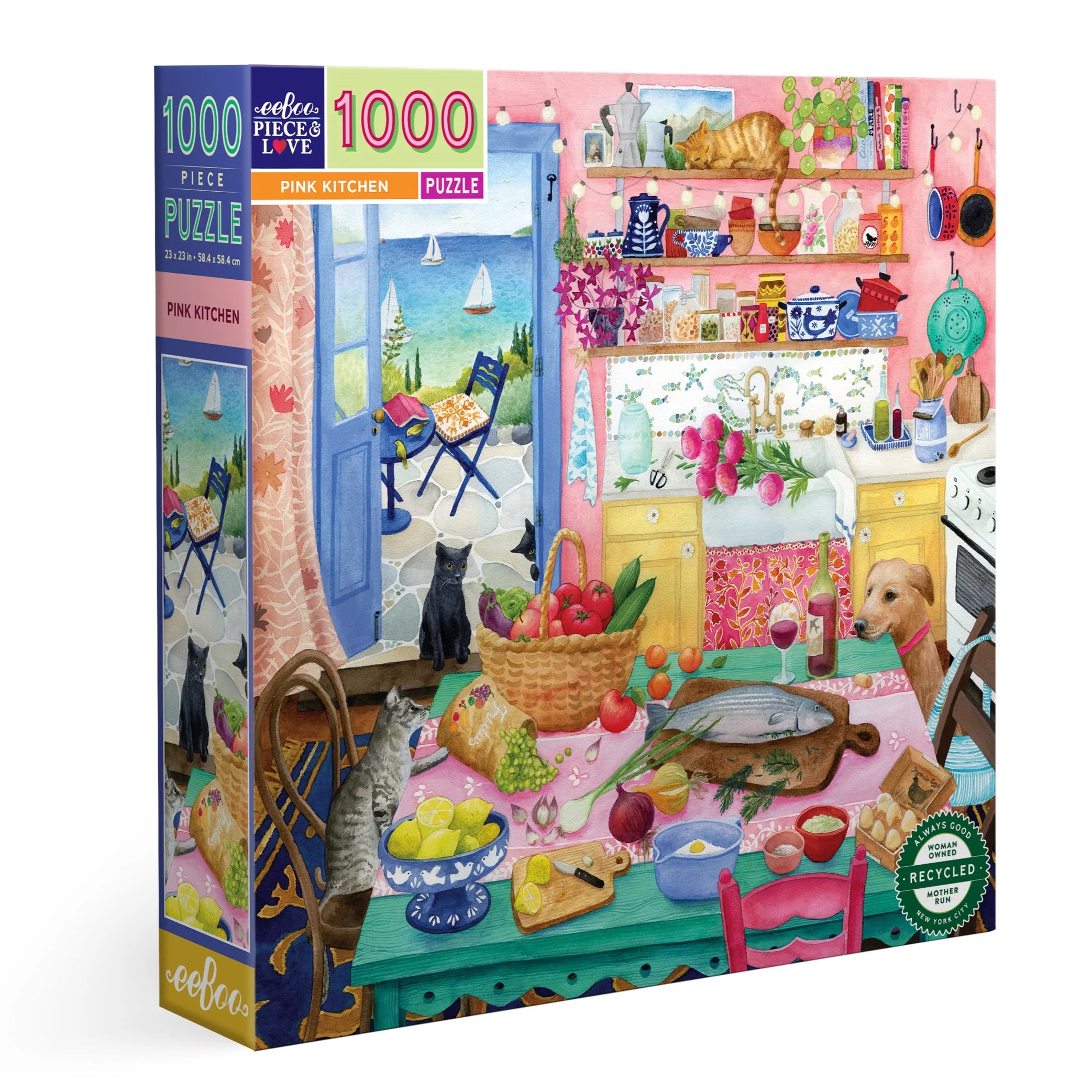 Pink Kitchen Puzzle 1000 pc
