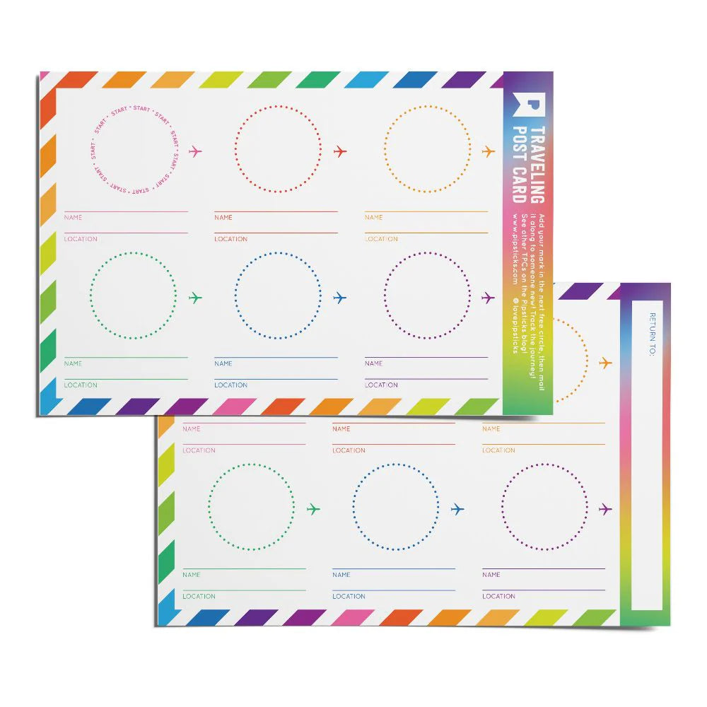 Rainbow Edition Traveling Postcard Book