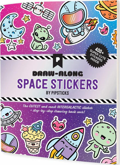 Draw-Along Space Stickers