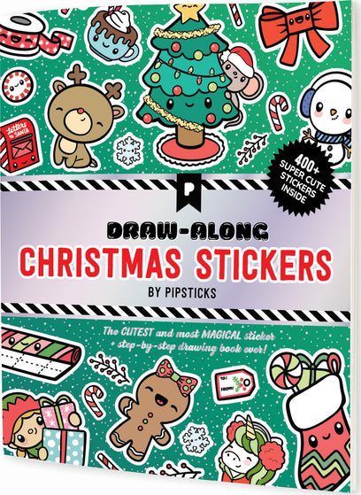 Draw-Along Christmas Sticker Book
