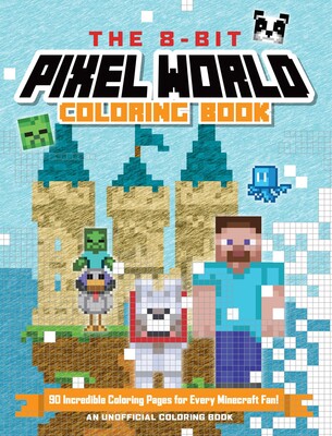 8-Bit Pixel World Coloring Book