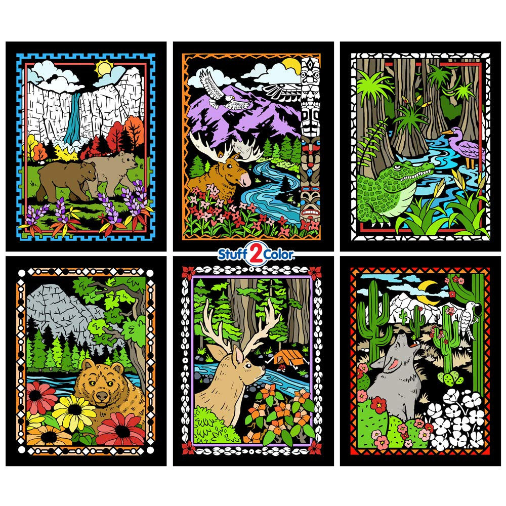 Fuzzy Velvet Posters - 6 pack - National Parks