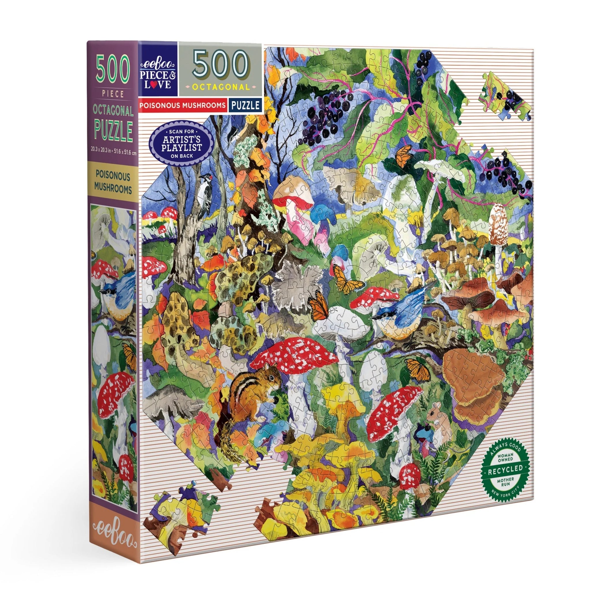 Poisonous Mushroom Octagon Puzzle (500 pc)