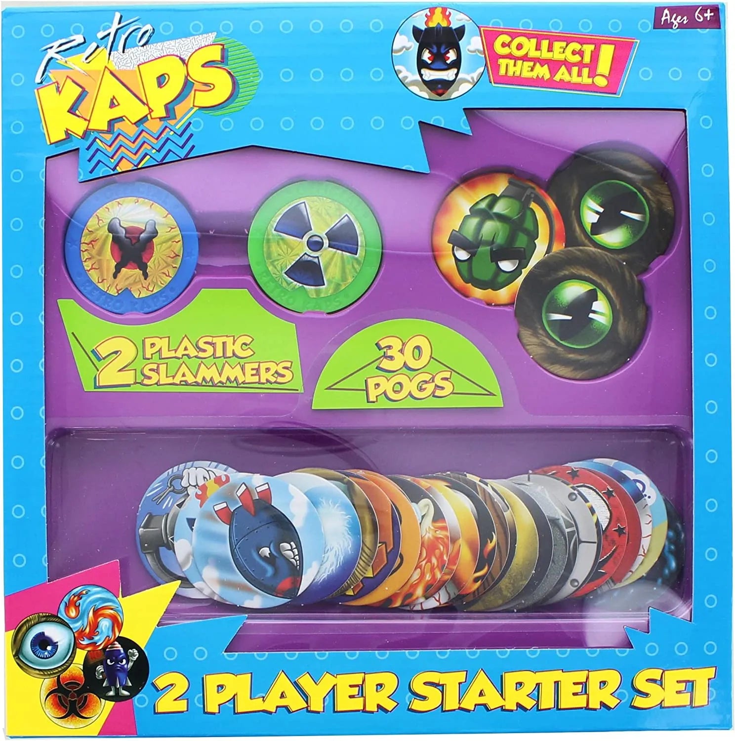 Pogs Retro Kaps 2-Player Starter Set Game