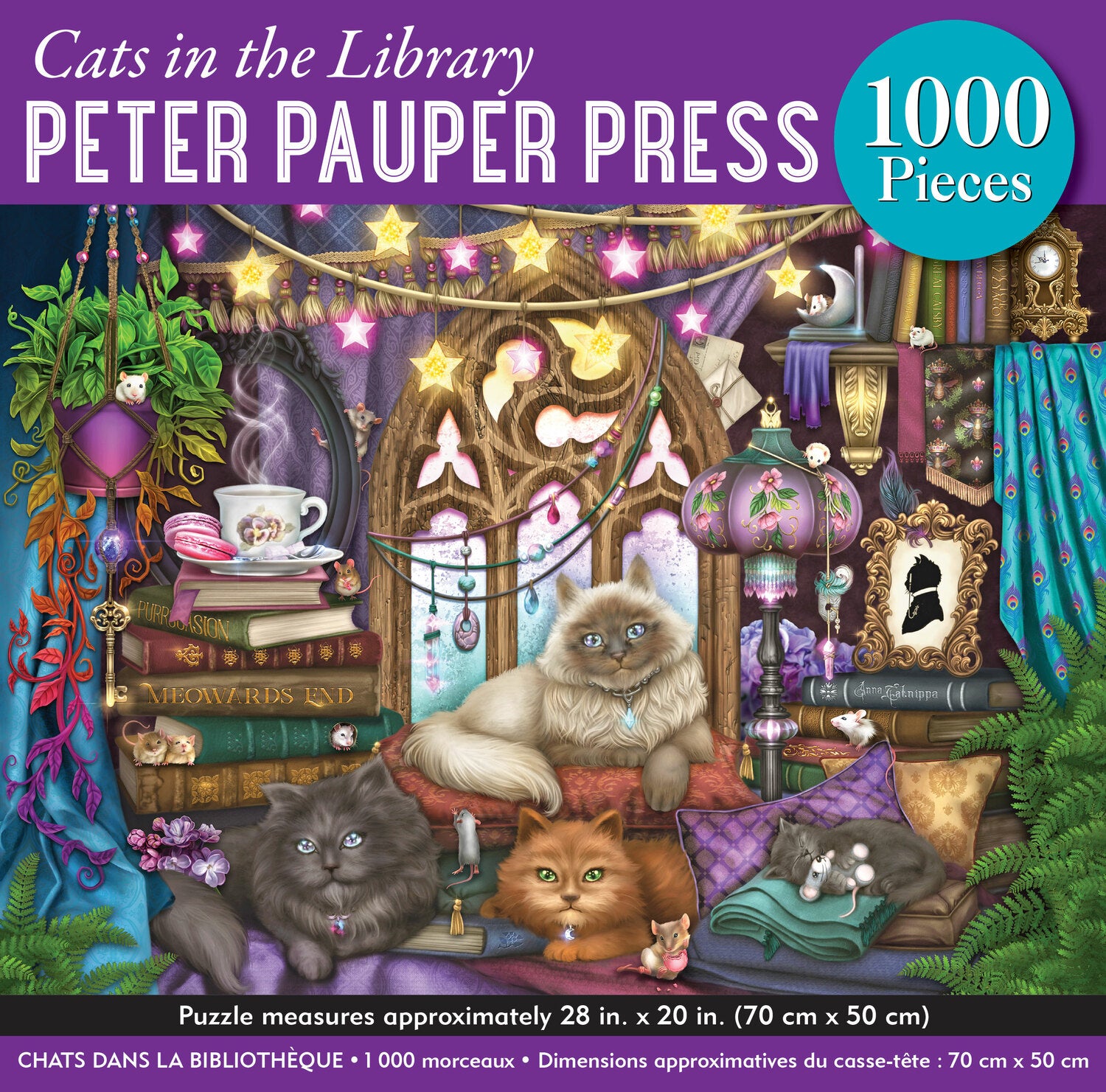 Cats In the Library 1000-Piece Jigsaw Puzzle