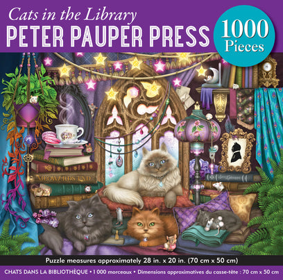Cats In the Library 1000-Piece Jigsaw Puzzle
