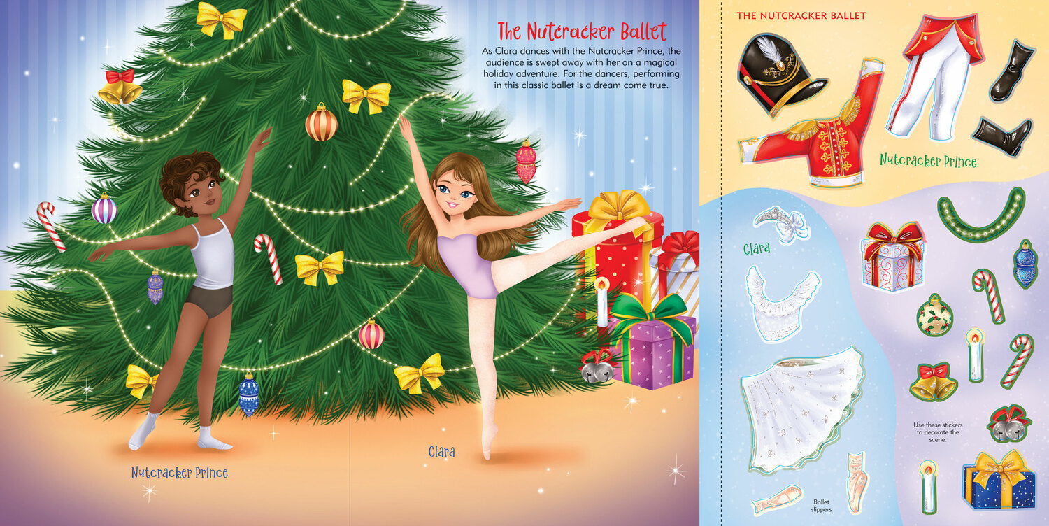 Christmas Sticker Doll Dress-Up Book